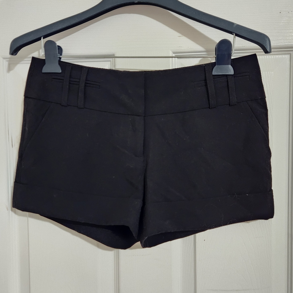 Black High-Waist Women's Shorts